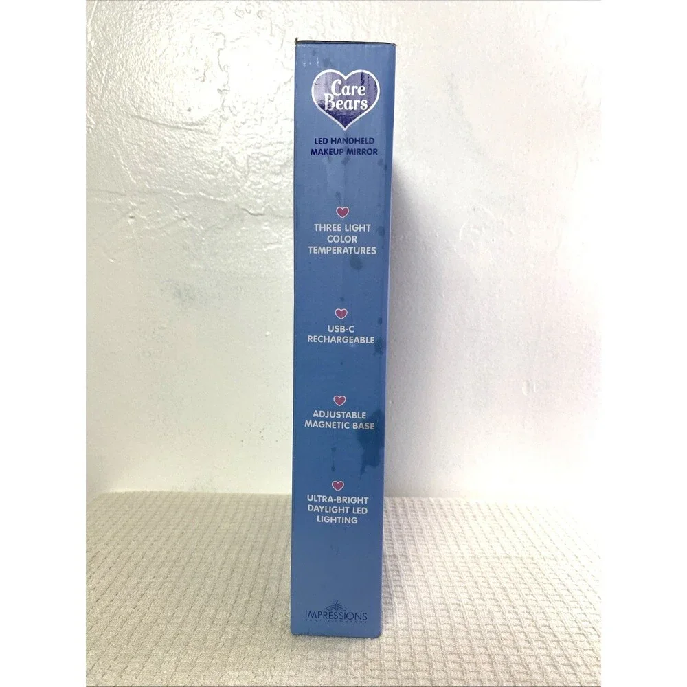 Care Bears Led Handheld Makeup Mirror Grumpy Bear Blue White Vanity